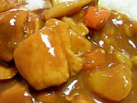 圧力鍋で作る★ちょっぴり赤いチキンカレー